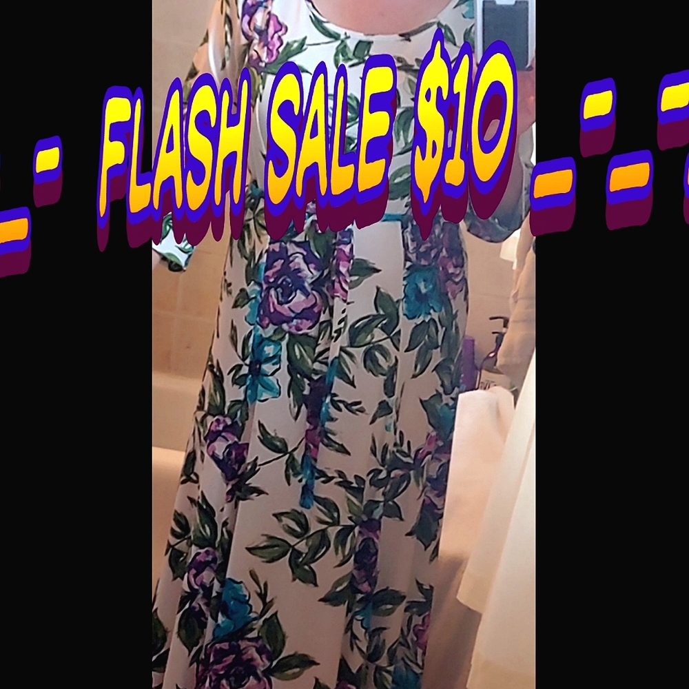 Quick Sale Nina Leonard long floral dress XL